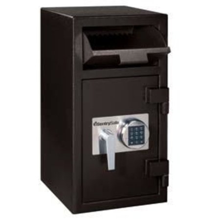 MASTER LOCK SentrySafe Front Loading Depository Safe DH-134E - 14"W x 15-5/8"D x 27"H, Black DH134E